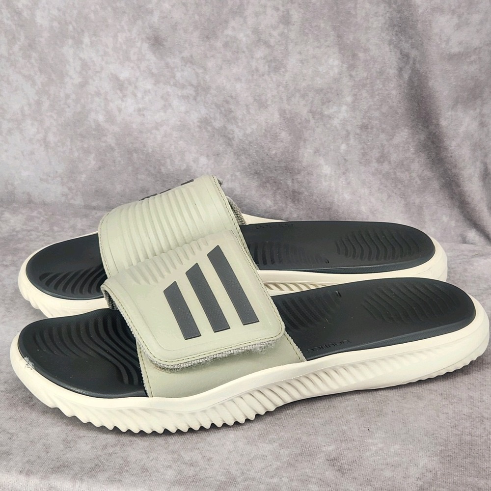 ADIDAS AlphaBOUNCE 2.0 Slide Sandals  Mens Size 12 Putty Grey IG5948